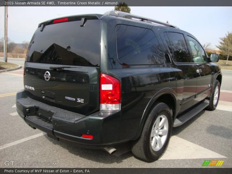Timberline Green Metallic / Almond 2009 Nissan Armada SE 4WD