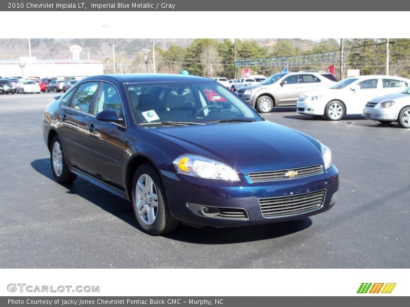 Imperial Blue Metallic / Gray 2010 Chevrolet Impala LT