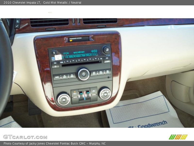 Gold Mist Metallic / Neutral 2010 Chevrolet Impala LT