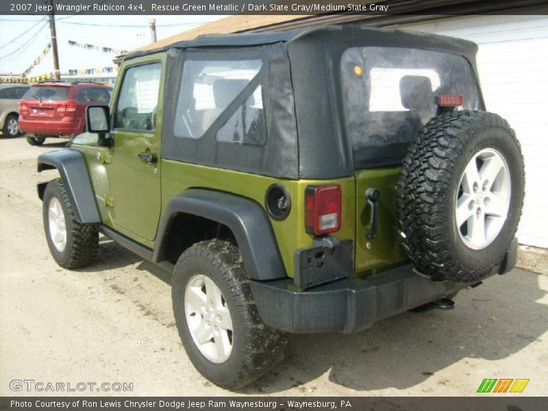 Rescue Green Metallic / Dark Slate Gray/Medium Slate Gray 2007 Jeep Wrangler Rubicon 4x4