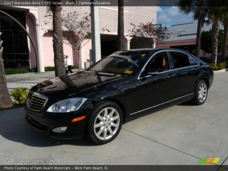 Black / Cashmere/Savanna 2007 Mercedes-Benz S 550 Sedan
