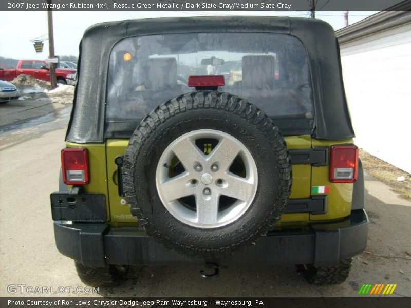 Rescue Green Metallic / Dark Slate Gray/Medium Slate Gray 2007 Jeep Wrangler Rubicon 4x4