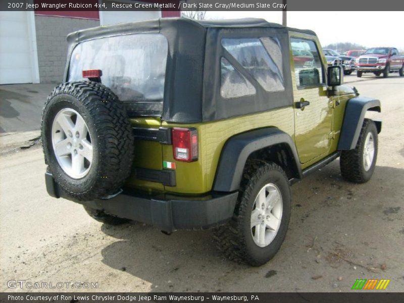 Rescue Green Metallic / Dark Slate Gray/Medium Slate Gray 2007 Jeep Wrangler Rubicon 4x4