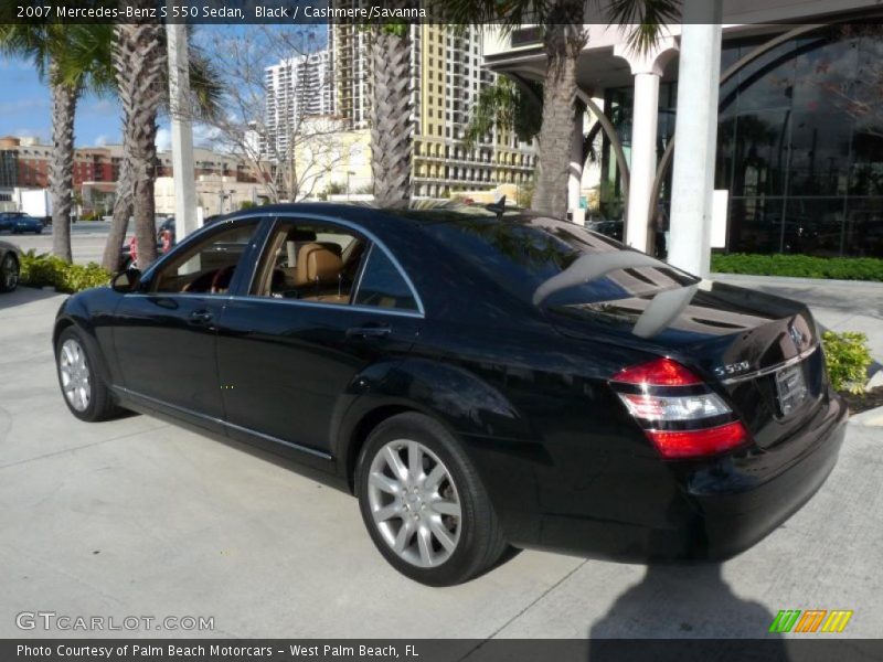 Black / Cashmere/Savanna 2007 Mercedes-Benz S 550 Sedan