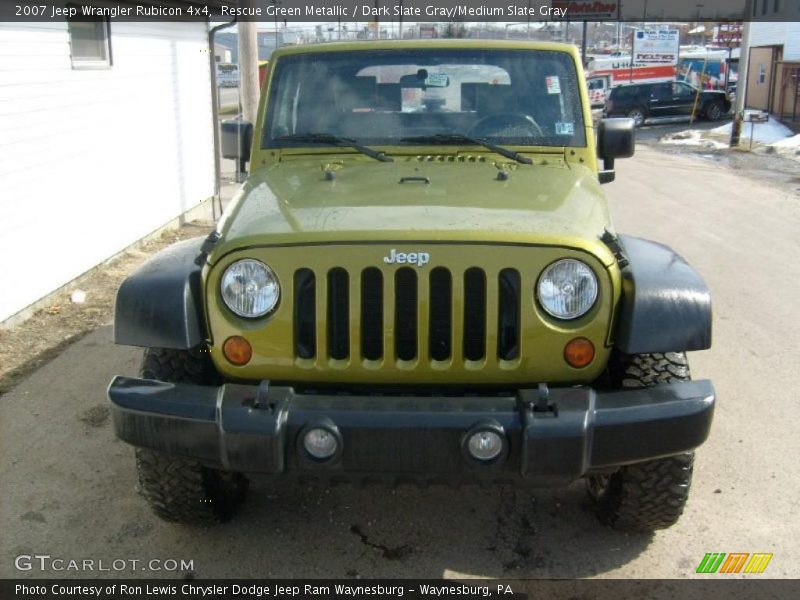 Rescue Green Metallic / Dark Slate Gray/Medium Slate Gray 2007 Jeep Wrangler Rubicon 4x4
