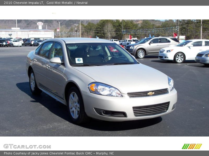 Gold Mist Metallic / Neutral 2010 Chevrolet Impala LT