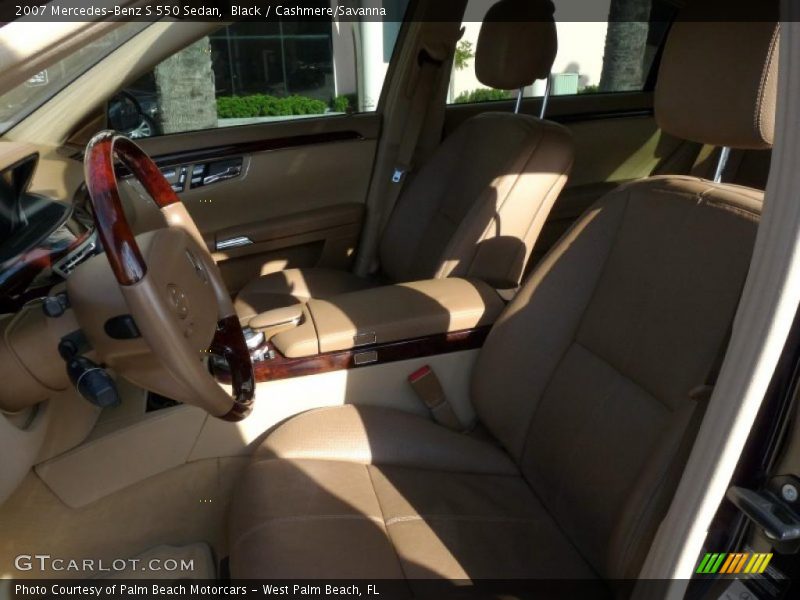 Black / Cashmere/Savanna 2007 Mercedes-Benz S 550 Sedan