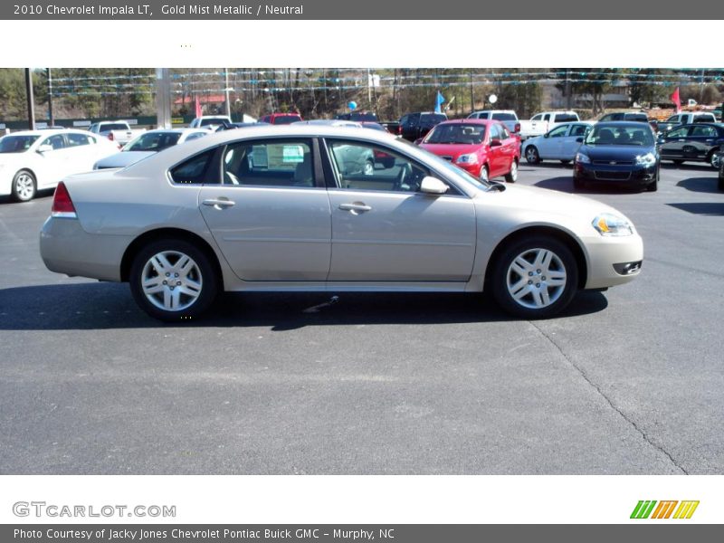Gold Mist Metallic / Neutral 2010 Chevrolet Impala LT