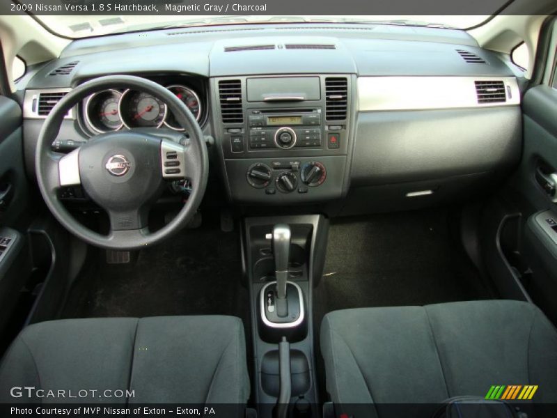 Magnetic Gray / Charcoal 2009 Nissan Versa 1.8 S Hatchback