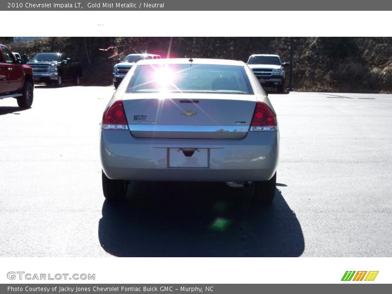 Gold Mist Metallic / Neutral 2010 Chevrolet Impala LT