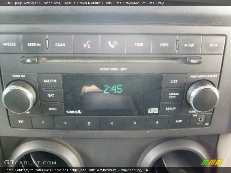 Rescue Green Metallic / Dark Slate Gray/Medium Slate Gray 2007 Jeep Wrangler Rubicon 4x4