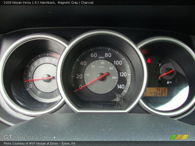 Magnetic Gray / Charcoal 2009 Nissan Versa 1.8 S Hatchback