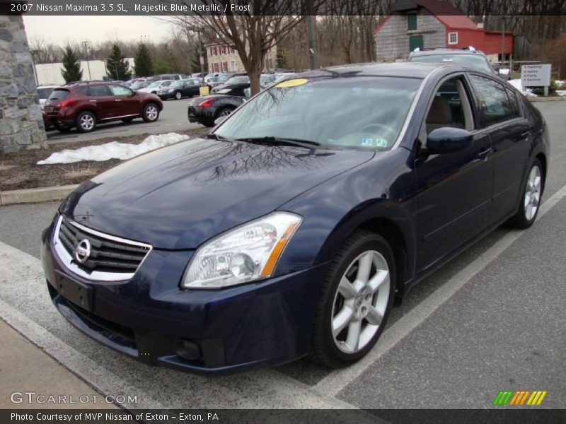 Majestic Blue Metallic / Frost 2007 Nissan Maxima 3.5 SL