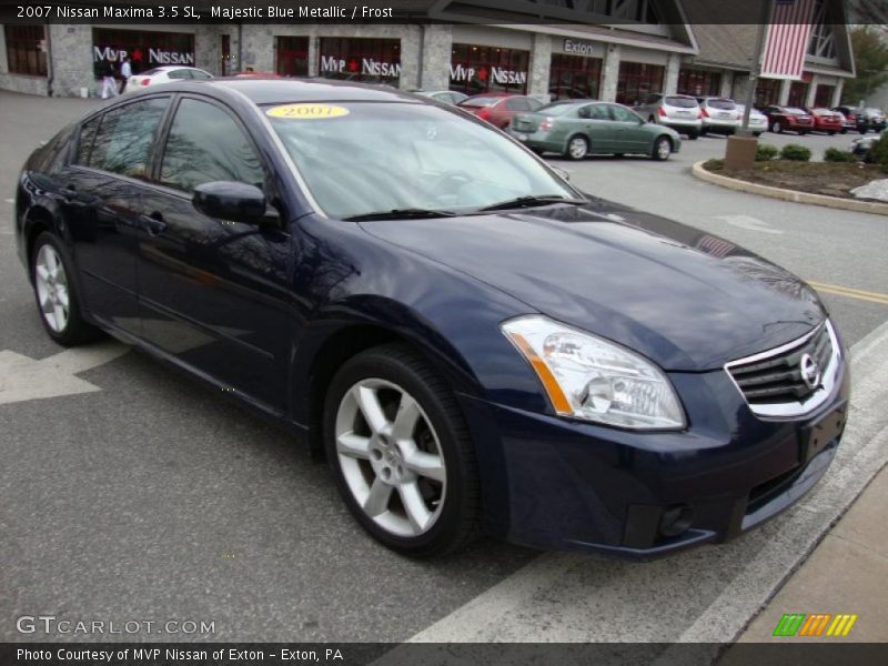 Majestic Blue Metallic / Frost 2007 Nissan Maxima 3.5 SL