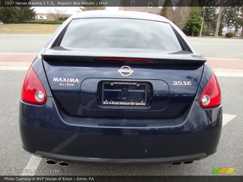 Majestic Blue Metallic / Frost 2007 Nissan Maxima 3.5 SL