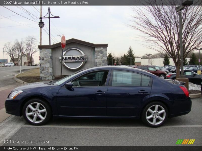Majestic Blue Metallic / Frost 2007 Nissan Maxima 3.5 SL