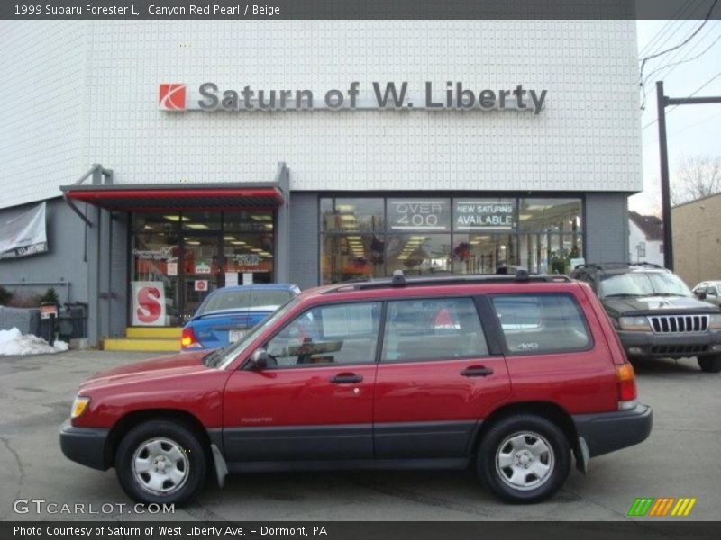 Canyon Red Pearl / Beige 1999 Subaru Forester L