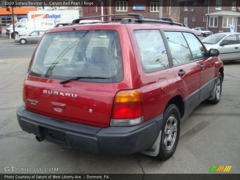 Canyon Red Pearl / Beige 1999 Subaru Forester L