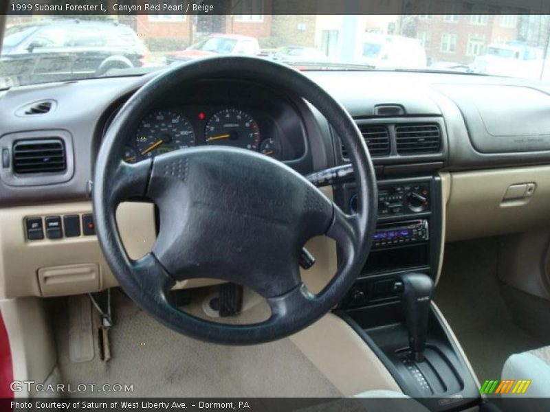 Canyon Red Pearl / Beige 1999 Subaru Forester L