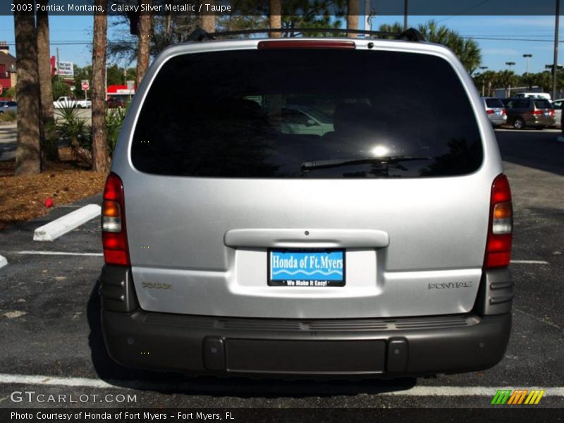 Galaxy Silver Metallic / Taupe 2003 Pontiac Montana