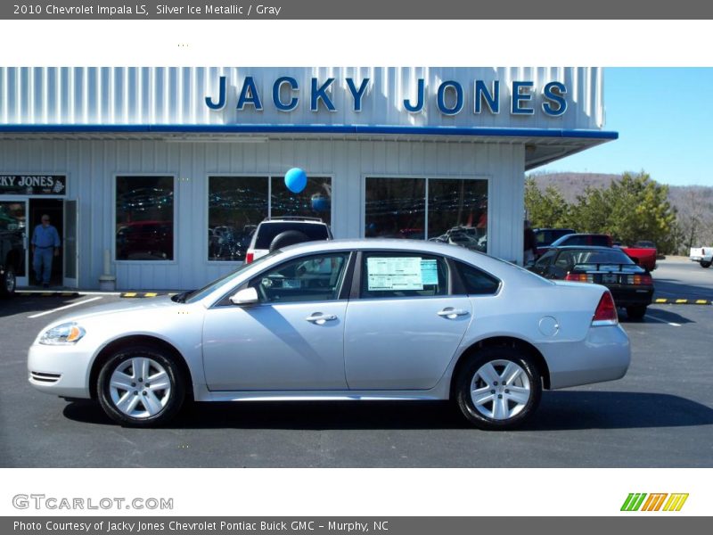 Silver Ice Metallic / Gray 2010 Chevrolet Impala LS
