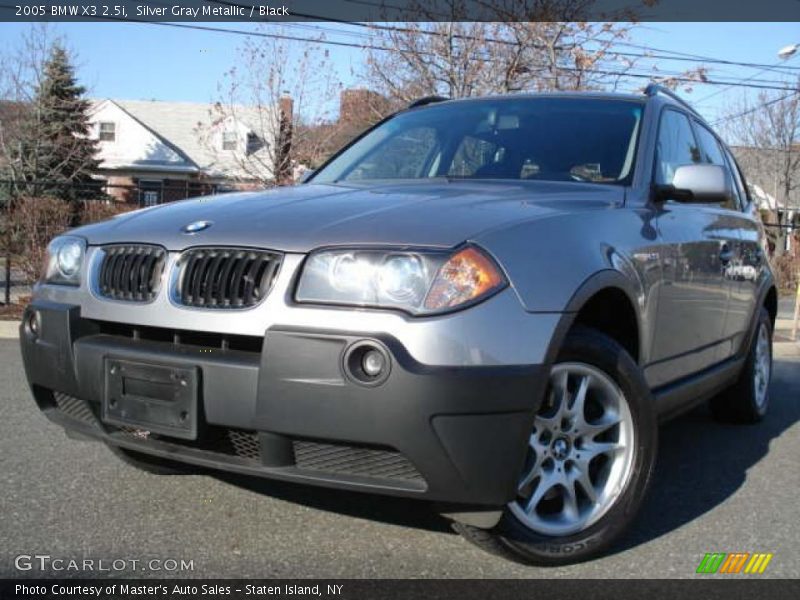 Silver Gray Metallic / Black 2005 BMW X3 2.5i