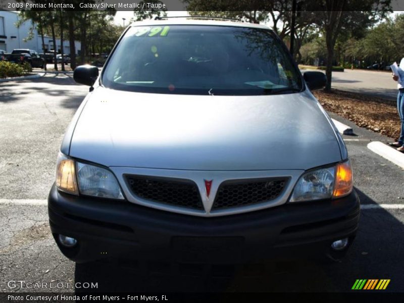 Galaxy Silver Metallic / Taupe 2003 Pontiac Montana