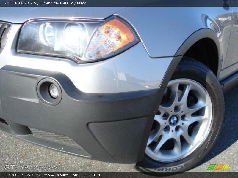 Silver Gray Metallic / Black 2005 BMW X3 2.5i