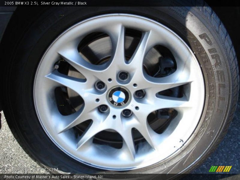 Silver Gray Metallic / Black 2005 BMW X3 2.5i