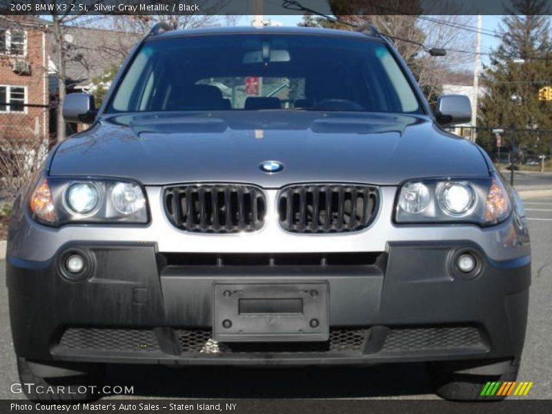 Silver Gray Metallic / Black 2005 BMW X3 2.5i