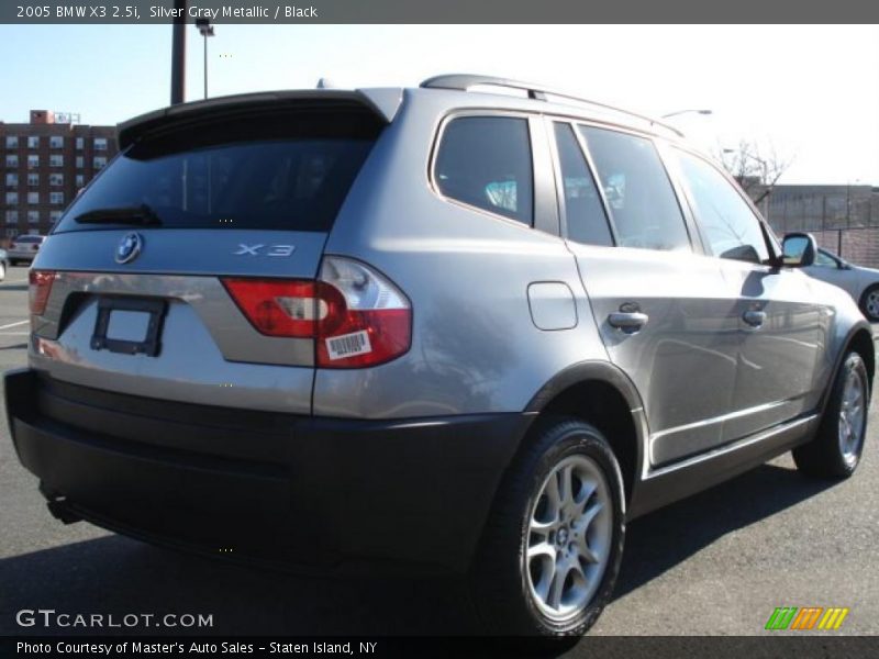 Silver Gray Metallic / Black 2005 BMW X3 2.5i