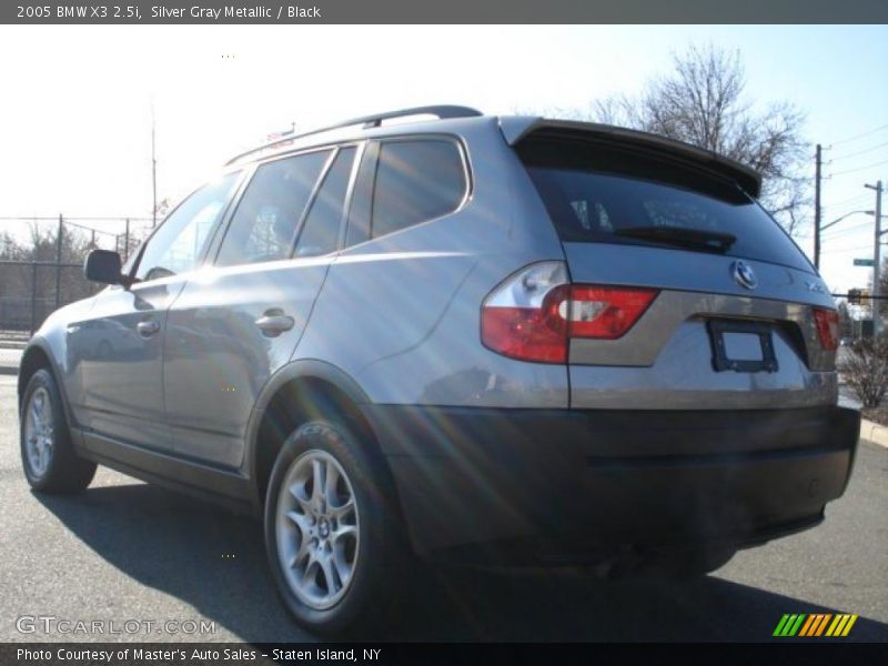 Silver Gray Metallic / Black 2005 BMW X3 2.5i