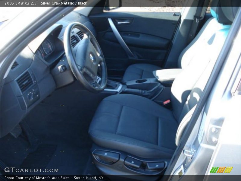 Silver Gray Metallic / Black 2005 BMW X3 2.5i