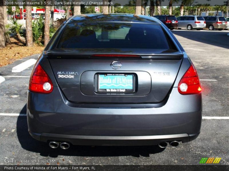 Dark Slate Metallic / Charcoal Black 2008 Nissan Maxima 3.5 SE