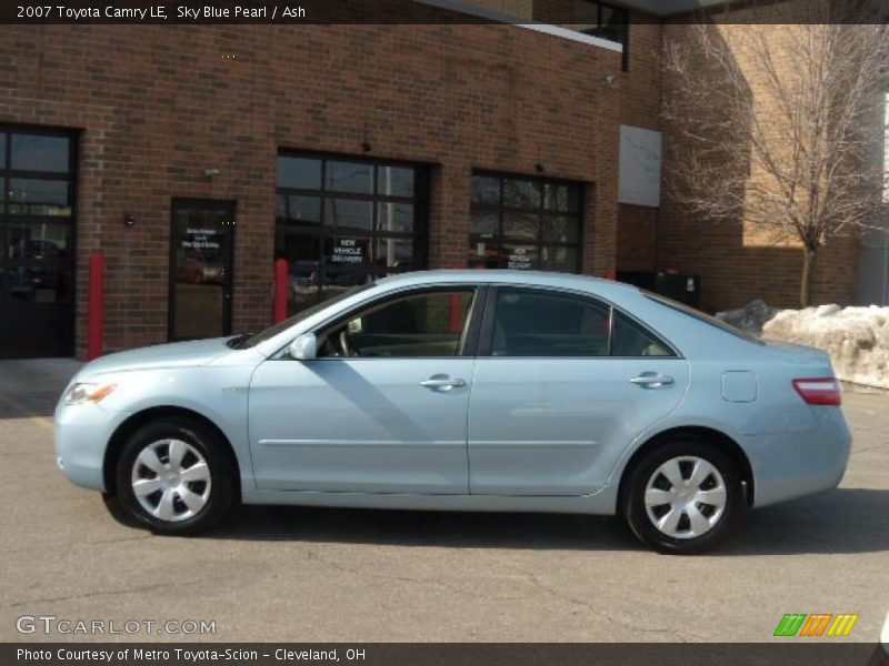 Sky Blue Pearl / Ash 2007 Toyota Camry LE