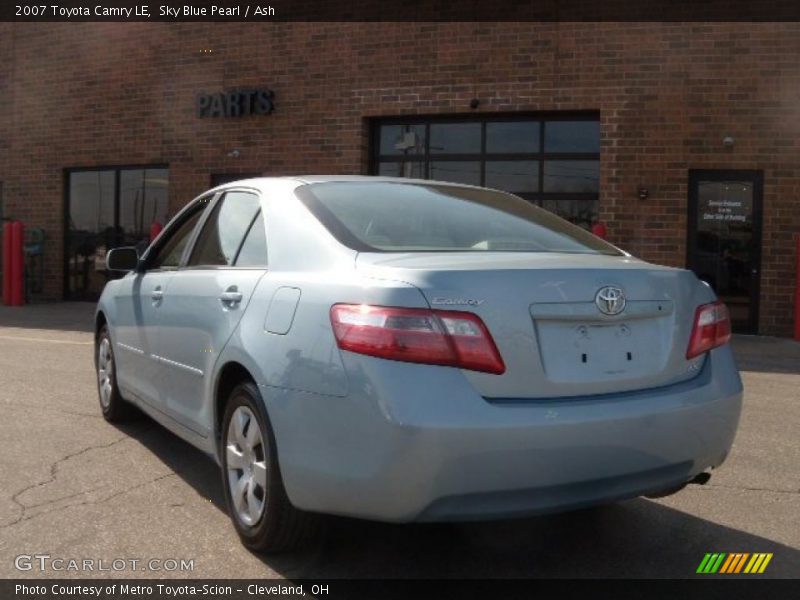 Sky Blue Pearl / Ash 2007 Toyota Camry LE