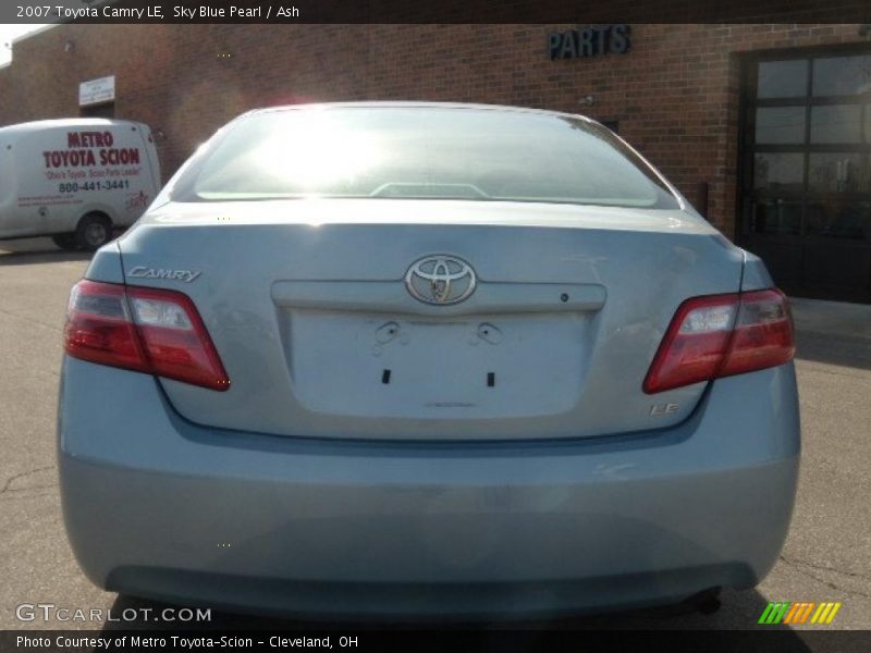 Sky Blue Pearl / Ash 2007 Toyota Camry LE