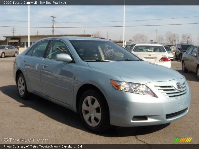 Sky Blue Pearl / Ash 2007 Toyota Camry LE