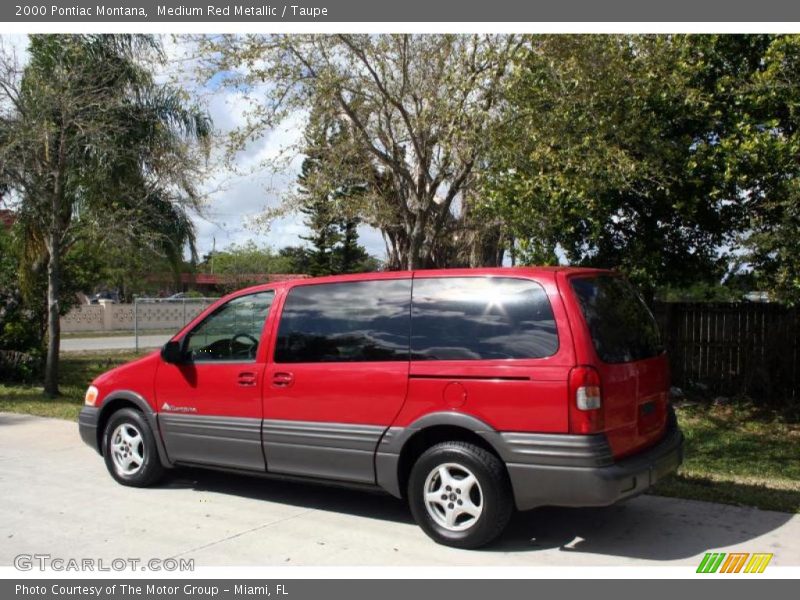 Medium Red Metallic / Taupe 2000 Pontiac Montana