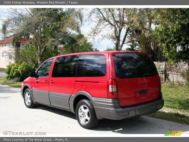 Medium Red Metallic / Taupe 2000 Pontiac Montana