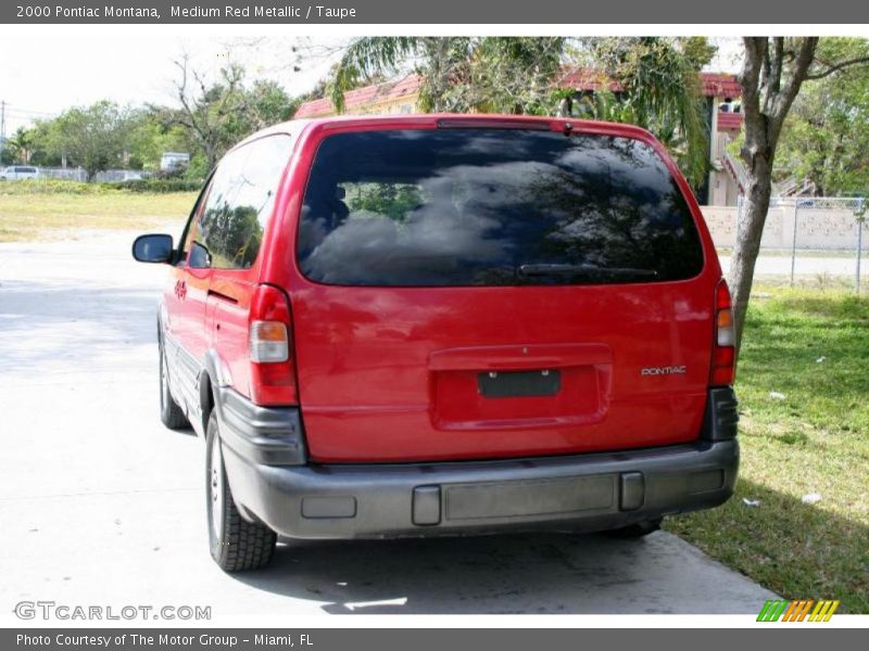 Medium Red Metallic / Taupe 2000 Pontiac Montana