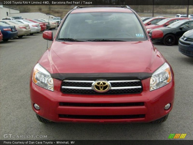 Barcelona Red Pearl / Taupe 2008 Toyota RAV4 Limited 4WD