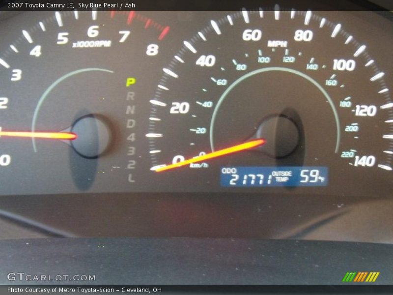 Sky Blue Pearl / Ash 2007 Toyota Camry LE