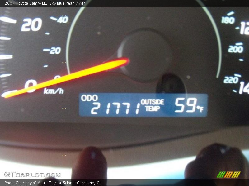 Sky Blue Pearl / Ash 2007 Toyota Camry LE