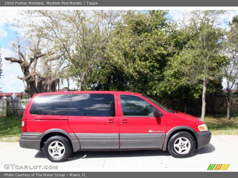 Medium Red Metallic / Taupe 2000 Pontiac Montana