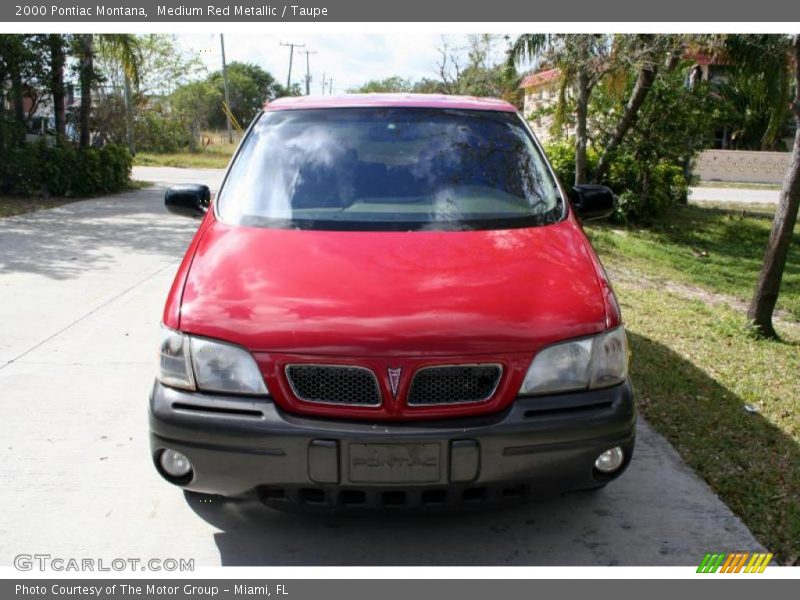 Medium Red Metallic / Taupe 2000 Pontiac Montana