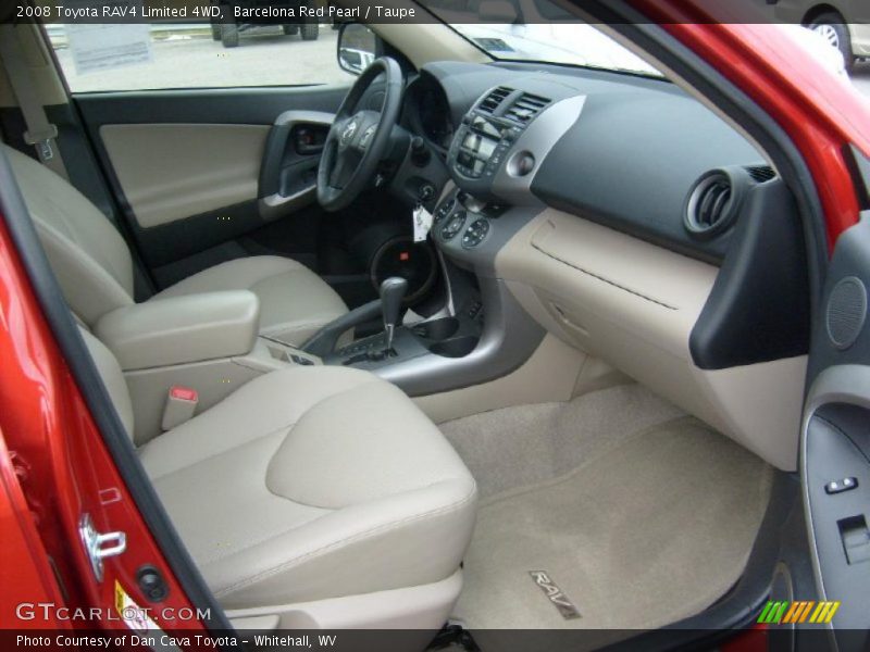Barcelona Red Pearl / Taupe 2008 Toyota RAV4 Limited 4WD