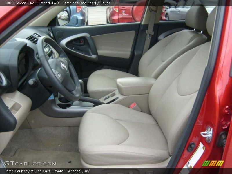 Barcelona Red Pearl / Taupe 2008 Toyota RAV4 Limited 4WD