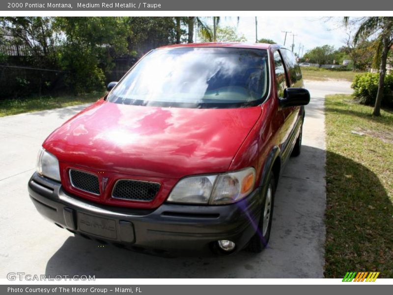 Medium Red Metallic / Taupe 2000 Pontiac Montana