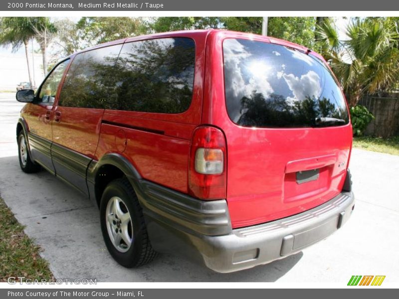 Medium Red Metallic / Taupe 2000 Pontiac Montana